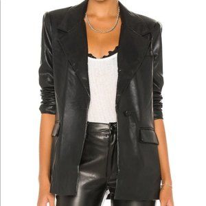 Weworewhat Vegan Leather DOWNTOWN Blazer